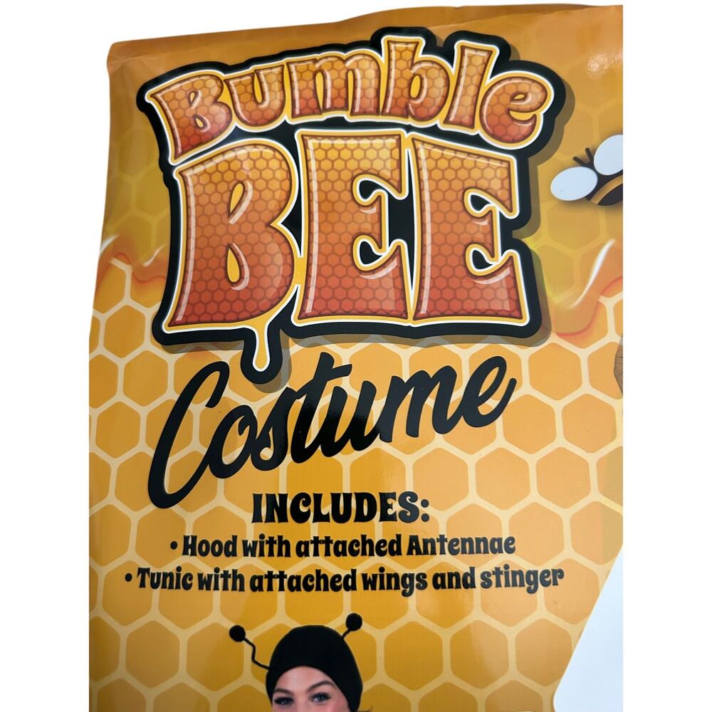 ADULT BUMBLE BEE COSTUME ONE SIZE - Picture 4 of 5